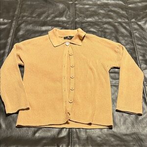 Lillusory Tan Ribbed Cardigan